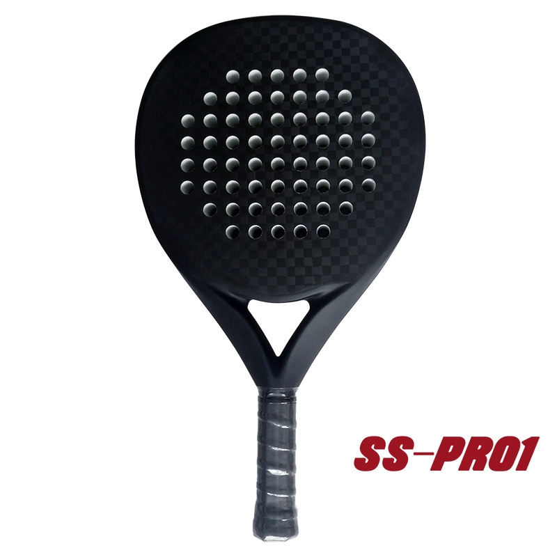 Raket Padel Serat Karbon Bentuk Bulat 12K