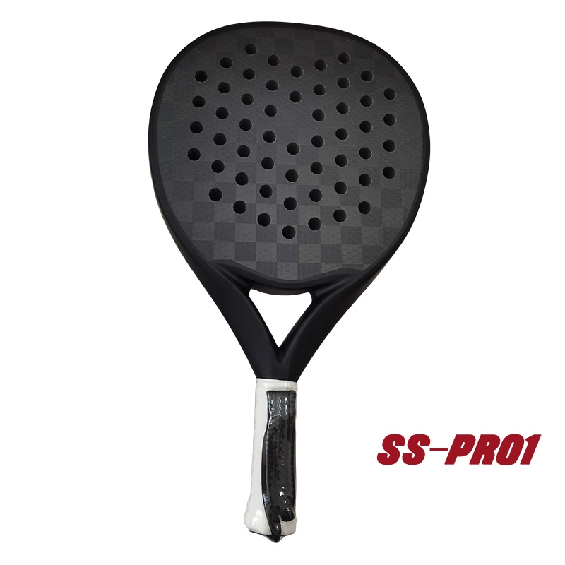 Raket Padel Serat Karbon Bentuk Bulat 18K